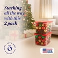 thumbnail image 2 of Homz 64 Qt Secure Latch Clear Plastic Storage Container Bin w/ Lid (2-Pack), 2 of 12