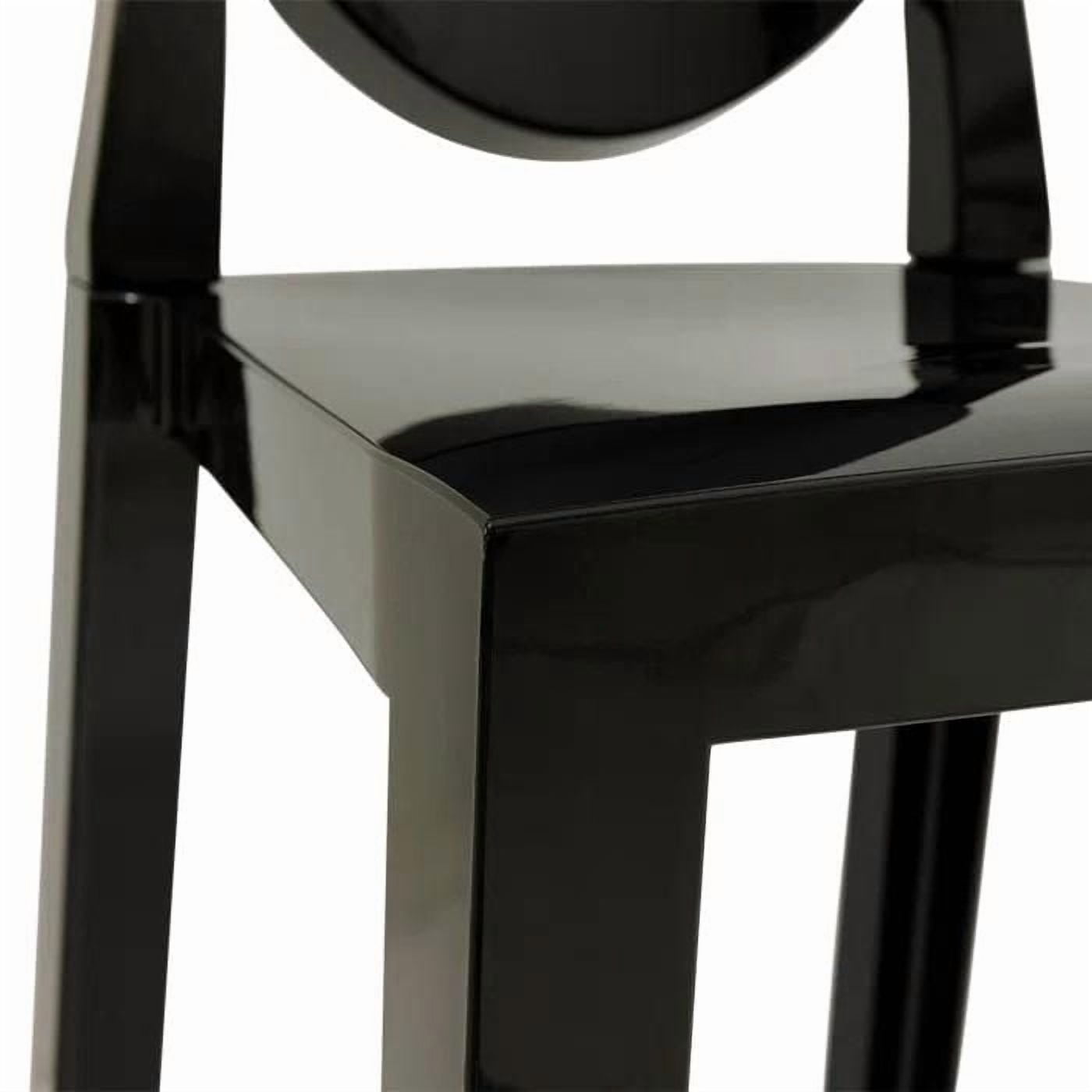Heavenly Collection Plastique Noir Chaise Sans Bras