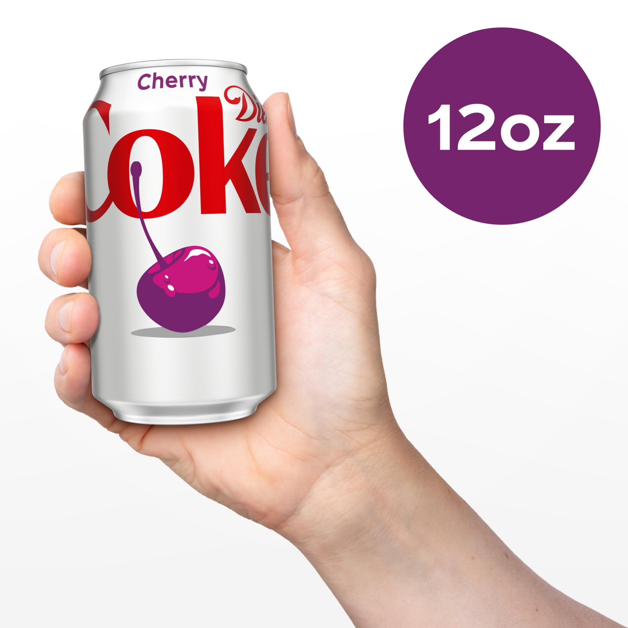 Diet Coke Cherry Diet Soda Pop Fridge Pack Cans, 12 fl oz, 12 Pack