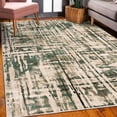 thumbnail image 3 of Grunge Decorative Rug, Abstract Paint Manifold Complicated Mixed and Lines Print Illustration, Quality Carpet for Bedroom Dorm and Living Room, 6 Sizes, Army Green, by Ambesonne, 3 of 4