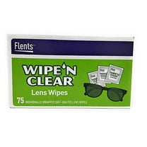 Flents Wipe N Clear Lens Wipes 75 Count
