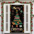 thumbnail image 5 of Sahpxhe Merry Christmas Hanging Door Cover, Delicate Showy Front Door Covers for Christmas Decorations Or Festival Party Decor 79.92×35.83Inch Multicolor, 5 of 6