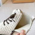 thumbnail image 6 of GobdXE Ankle Boots Solid Croc Embossed Lace Up Side Zipper Thick Lug Sole Casual Shoes White,9-9.5 Years, 6 of 9