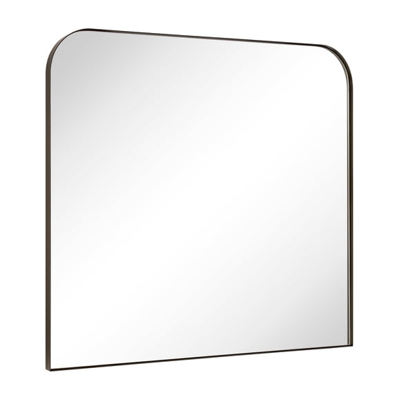 TEHOME Bhargava Contemporary 30x34'' Oil Rubbed Bronze Arched Mirror Arch Large Framed Mirror