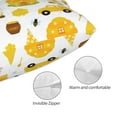 thumbnail image 3 of Yiaed Gnomes Bees Print Brushed Microfiber Envelope Pillowcases, Standard,Envelope Closure Pillow Cases(No pillow core)-16"x24", 3 of 6