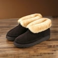 thumbnail image 6 of Pamir Men's Sheepskin Boot Slippers Indoor Outdoor Ankle Booties with Memory Foam Dark Brown Size 10, 6 of 9