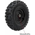 thumbnail image 4 of 2 Pack 4.10-6 Tires and Wheels with 12mm Bearings, 4.10x6 Replacement Tubeless Tires on 6" Rims for Go Kart Quad ATV 4 Wheeler Lawn Mower Snowblower Hand Truck Scooter Garden Cart$$Garden &, 4 of 6