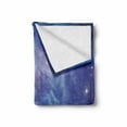 thumbnail image 2 of Outer Space Soft Flannel Fleece Blanket, Outer Space Nebula in the Galaxy with Star Clusters Mysterious Astronomy Art, Cozy Plush for Indoor and Outdoor Use, 60" x 80", Purple Navy, by Ambesonne, 2 of 6
