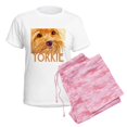 thumbnail image 6 of CafePress - Yorkie Women's Light Pajamas - Women's Short Sleeve Print T-Shirt and Pants Light Cotton Pajama Set, 6 of 7