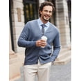 thumbnail image 4 of COOFANDY Men's Cardigan Sweater Long Sleeve Casual V Neck Button Down Knitted Sweater with Pockets, 4 of 6