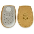thumbnail image 2 of Meltonian Fix Leather Heel Cushion, Genuine Leather Latex Pad for Comfort, Made in Germany, 1 pair, Medium, 2 of 3