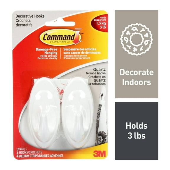 Command™ Decorative Terrace Hook 17086Q-C, Medium