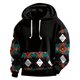 thumbnail image 1 of Sudadera con capucha para hombre, estilo empalme, estampado de movimiento, manga larga, blusa de poliéster para hombre, 1 of 3