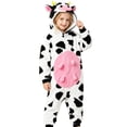 thumbnail image 7 of Xyant Unisex Animal Onesie Pajamas Halloween Outfits Christmas Sleepwear Homewear for Adult Kids (Light Pink,9-12 Years), 7 of 7