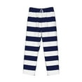 thumbnail image 4 of Daiia Navy Blue And White Stripes Men's Sleep Pant with Pockets and Drawstring,Pajama Pants-X-Large, 4 of 9