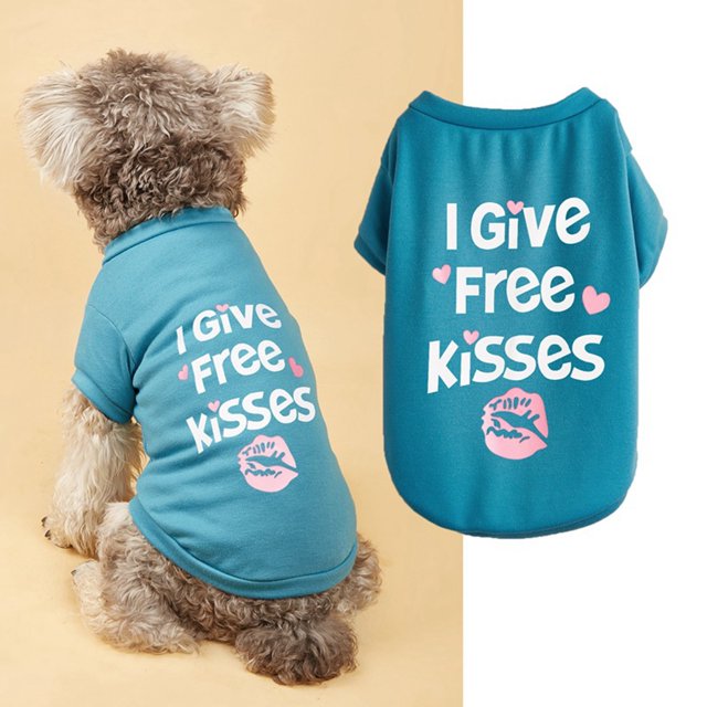 SIfdSeng Boy Dog Clothes Pet Clothes Spring Summer Pet Breathable Comfortable Clothes Cute Printed Pet Clothes for Cats and Dogs Dog Clothes for Small Dogs Boy Summer