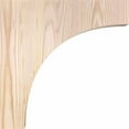 thumbnail image 3 of 3 1/2"W x 12"D x 12"H Huntington Smooth Corbel, Douglas Fir, 3 of 9