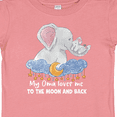 thumbnail image 4 of Inktastic My Oma Loves me to the Moon and Back Elephant Family Boys or Girls Baby T-Shirt, 4 of 5