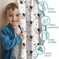 thumbnail image 3 of Blackout Kids Curtains,White Cow Head Dot Pattern Childrens Insulated Curtains Set Of 2,Bedroom Essentials,Toddler Room Decor 42x63in(106x160cm), 3 of 5
