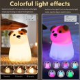 thumbnail image 3 of Lámpara LED de Noche Colorida con Diseño de Perro, Recargable, con Temporizador y Atenuación, Ideal para el Dormitorio de Niños, Regalo de Cumpleaños., 3 of 5