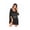 Black Letters, variant on Women's Sleepshirt Deep V Neck Nightgown Batwing Nightshirt Oversized Sleepwear