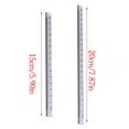 thumbnail image 5 of HannLk 2Pcs Clear Triangular Ruler Plastic Drawing Ruler Student Math Geometry Tool, 5 of 13