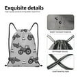 thumbnail image 4 of Fotbe Gray Tractor Bolsa Mochila con Cordón Estampada, Bolsa de Gimnasio Deportiva, Bolsa Cinch, Bolsa con Cordón para Hombres y Mujeres-Medium, 4 of 6