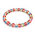 thumbnail image 1 of Pomegranate | Silver | Mermaid Glass Bead Bracelet, 1 of 4