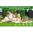 thumbnail image 4 of Seizeen 4FT x 6FT Artificial Turf Grass Rug, Realistic Fake Grass Runner Roll Rug for Patio Decor, Indoor Outdoor Rug Grass Carpet w/Drainage Holes, 4 of 14