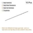 thumbnail image 3 of Uxcell 10Pack 0.7mm HSS(High Speed Steel) W6542 Drill Bits, Fully Ground Jobber 32mm Length Drill Bit, 3 of 7