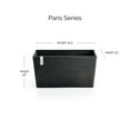 thumbnail image 2 of Ecopots Paris Durable Modern Rectangular Indoor/Outdoor Recycled Based Composite Flower Planter, Dark Grey, 31.5", 2 of 4