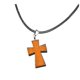 thumbnail image 1 of 3pcs Wooden Cross Pendant Necklace: For Women Men Teens - Lightweight Mini Crosses With Adjustable Rope Chain For Diy Jewelry Everyday Wear, 1 of 3