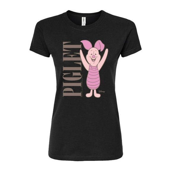 Disney - Muted Piglet - Juniors Fitted Graphic T-Shirt