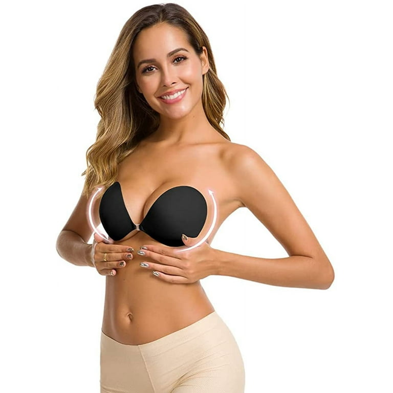 Women Bra Strap Push Up Sticky Strapless Backless Silicone