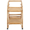 thumbnail image 6 of SAFAVIEH Treise Coastal Style 2 Tier Bar Cart, Natural (28.7 in. W x 18.3 in. D x 28.3 in. H), 6 of 13