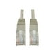 Eaton Tripp Lite Series RJ-45 (m) Cat5e (UTP) 350 MHz Molded Ethernet Cable (RJ45 M/M), PoE - Gray, 25 ft. (7.62 M) - câble de raccordement - à RJ-45 (M) - 25 ft - UTP - CAT 5e - moulé, toronné - Gris – image 5 sur 6