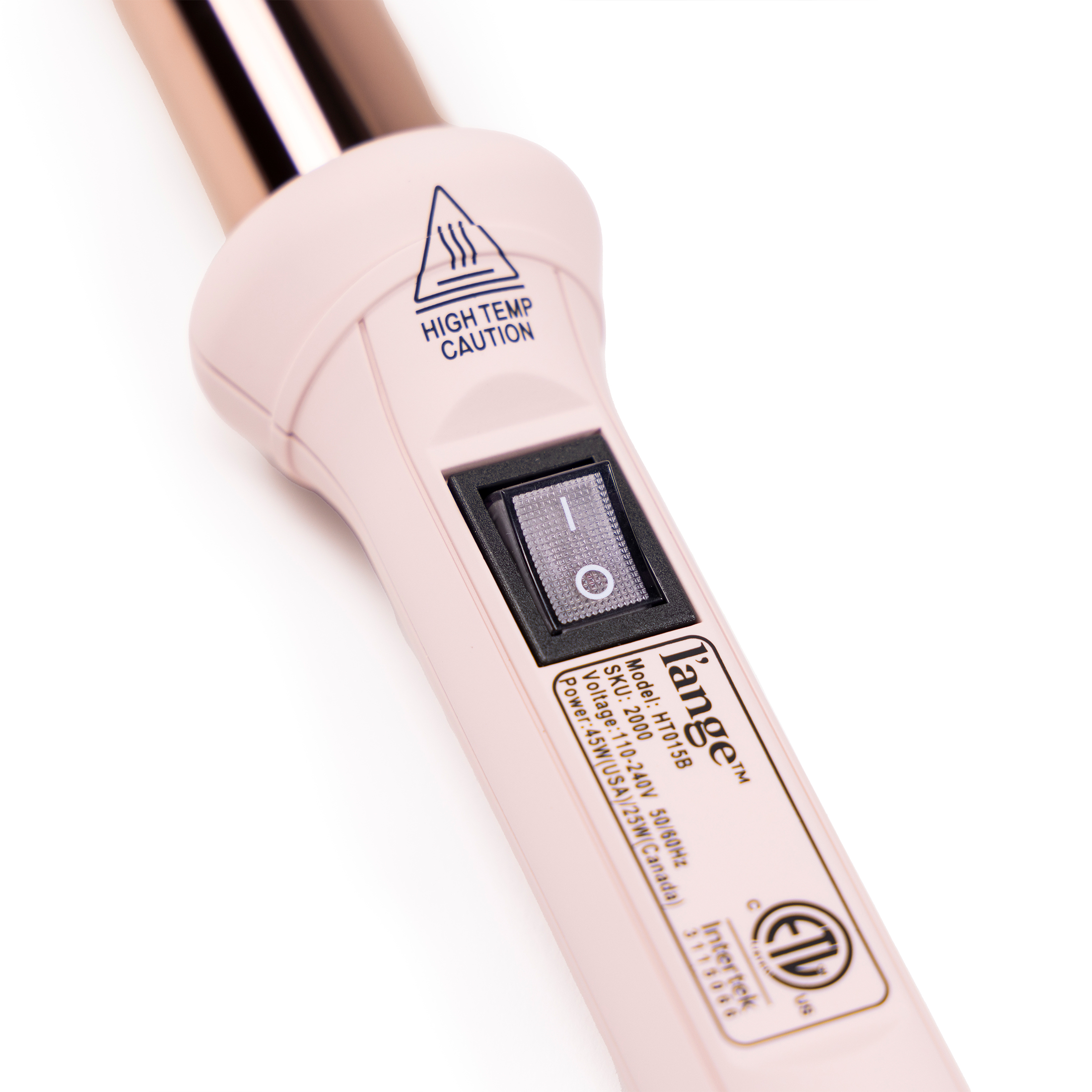 L'ange Hair Ondulé Ceramic Curling Wand, 1 inch, Blush photo 7