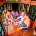thumbnail image 5 of KidKraft Atlas Point Juego de Columpios/juego de Madera para Exteriores con Cocina, Tobogán y Planeador, 5 of 5
