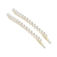 thumbnail image 1 of Ofertas Únicas 1 Par de Clips para el Cabello con Perlas Falsas en Tono Dorado, 1 of 5