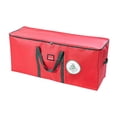 thumbnail image 3 of Bolsa de almacenamiento para árbol de Navidad, resistente, de gran capacidad, impermeable, con cremallera, para vacaciones Rojo, 3 of 9