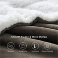 Bedsure Sherpa Fleece King Blanket Brown Thick Warm Blankets, Soft
