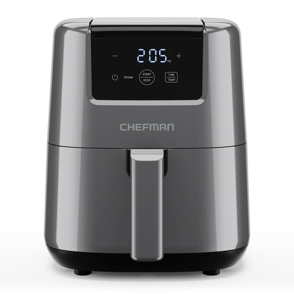 Cheman Freidora De Aire Compacta Digital 2 Qts Color Gris