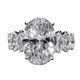 thumbnail image 2 of Anillos para mujer, regalos para mujer, moda, hermoso anillo de circonitas grandes y brillantes, tamaño del anillo 5-11, anillo de cobre., 2 of 2