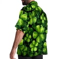 thumbnail image 3 of Saint Patrick's Day Men's Short Sleeve Shirts, Casual, Printed, Button Down, Beach Shirt - Spread Collar Tops for Summer Beach Fun, 3 of 6