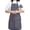 Grey, variant on Kitchen Cooking Apron for Women Men with Big Pockets Canvas Aprons for Server Pottery Artist Chef Apron