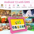 thumbnail image 2 of T&C 10.1" Android 13 Kids Multi-Touch Tablet PC, 4GB Ram+ 128GB Storage, Bluetooth, WIFI, Parental Control-Pink Case, 2 of 10
