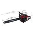 thumbnail image 2 of 58cc Gas Chainsaw 20'' Gasoline Powered Chain Saw 2 Cycle Engine Single Cylinder, 2 of 8