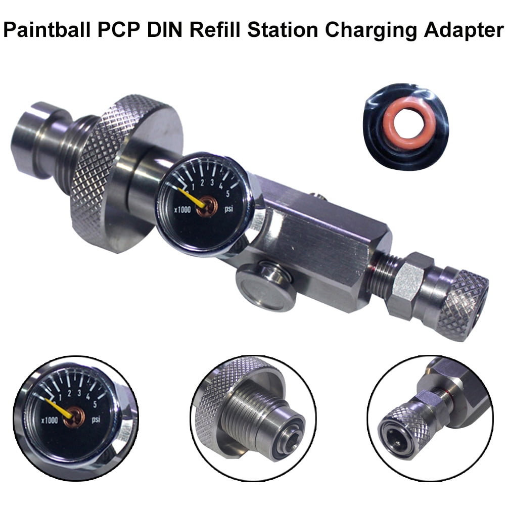Opolski Paintball PCP DIN Diving Tank Metal Refill Station Adapter with