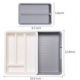 thumbnail image 2 of Expandable Cutlery Drawer Organizer, Flatware Drawer Tray for Silverware, Serving Utensils, Multi-Purpose Storage for Kitchen, Office, Bathroom Supplies, 2 of 8