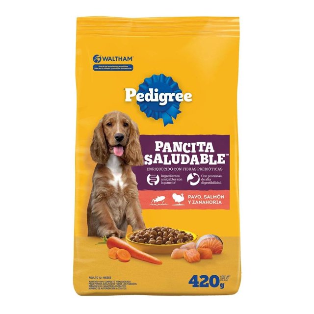 Alimento para Perro Pedigree Pancita Saludable Adulto Pavo Salmón y Zanahoria 420 g